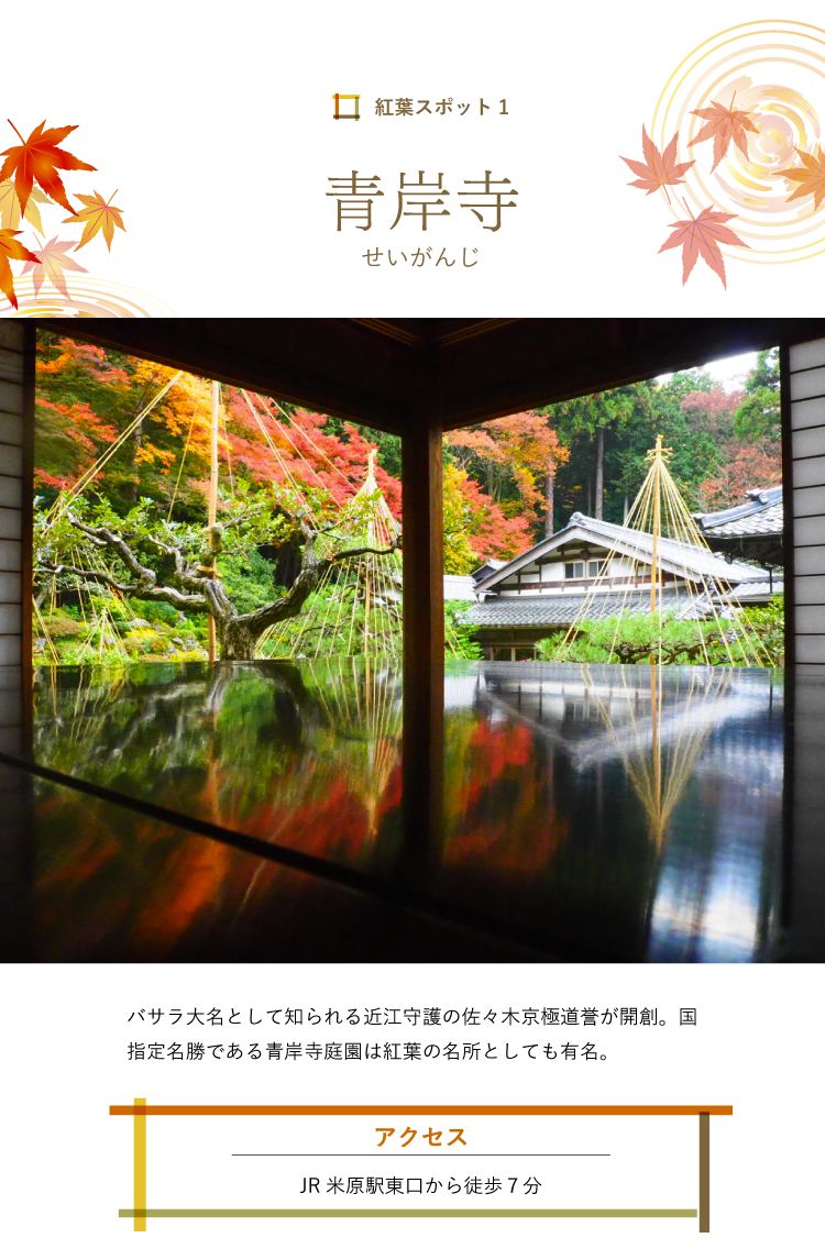 紅葉スポット 青岸寺