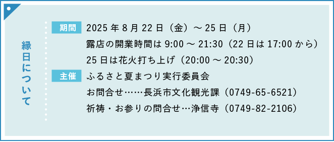 縁日について